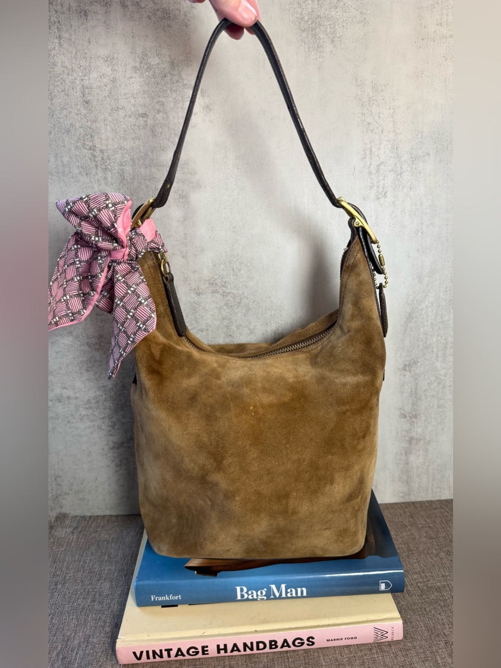 Coach Legacy Suede Hobo Bag | Style 9857 | Made in 2002 | Brown Suede